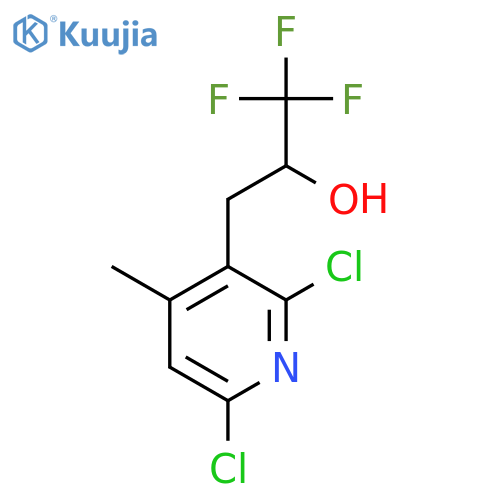 3-(2,6-dichloro-4-methylpyridin-3-yl)-1,1,1-trifluoropropan-2-ol structure