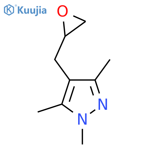 1,3,5-trimethyl-4-(oxiran-2-yl)methyl-1H-pyrazole structure