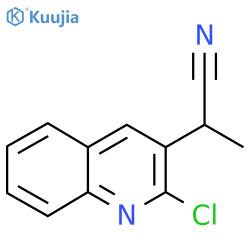2-(2-chloroquinolin-3-yl)propanenitrile structure