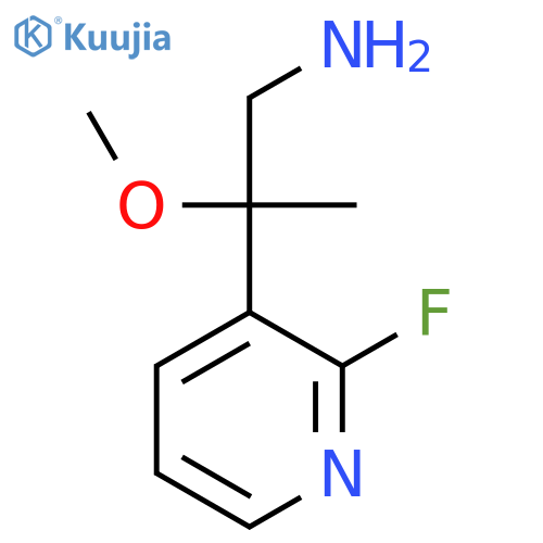 2-(2-fluoropyridin-3-yl)-2-methoxypropan-1-amine structure
