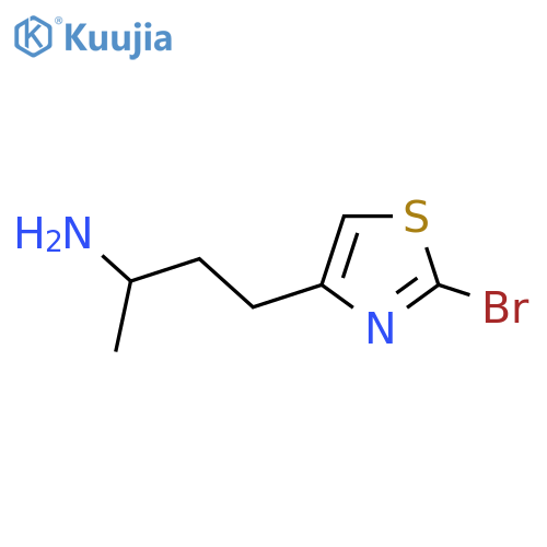 4-(2-bromo-1,3-thiazol-4-yl)butan-2-amine structure