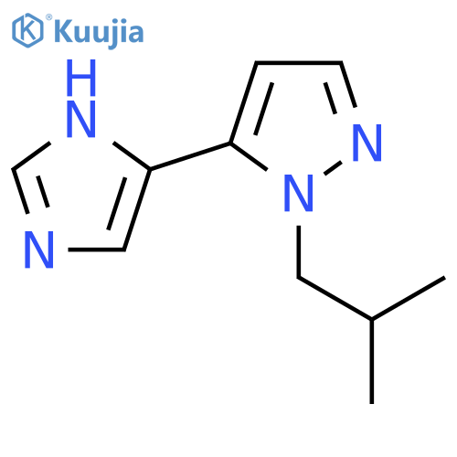 5-(1H-imidazol-4-yl)-1-(2-methylpropyl)-1H-pyrazole structure