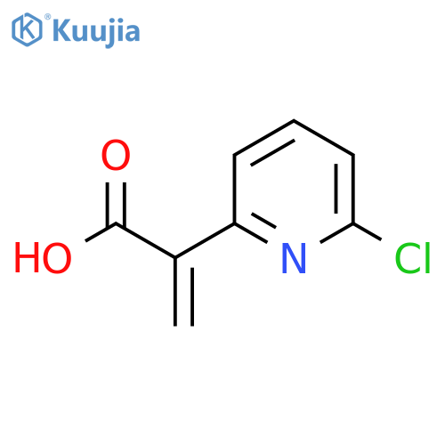 2-(6-chloropyridin-2-yl)prop-2-enoic acid structure