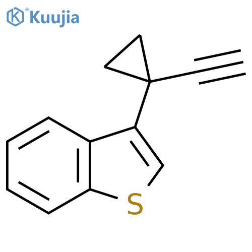 3-(1-ethynylcyclopropyl)-1-benzothiophene structure