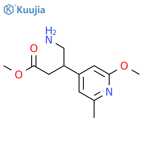 methyl 4-amino-3-(2-methoxy-6-methylpyridin-4-yl)butanoate structure
