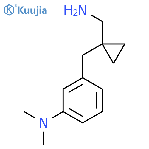 3-{1-(aminomethyl)cyclopropylmethyl}-N,N-dimethylaniline structure