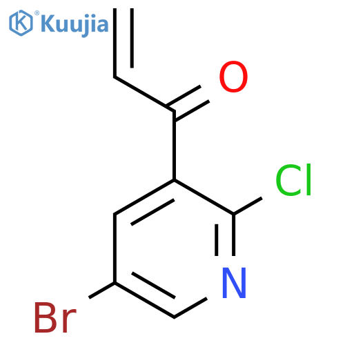 1-(5-bromo-2-chloropyridin-3-yl)prop-2-en-1-one structure
