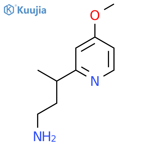 3-(4-methoxypyridin-2-yl)butan-1-amine structure