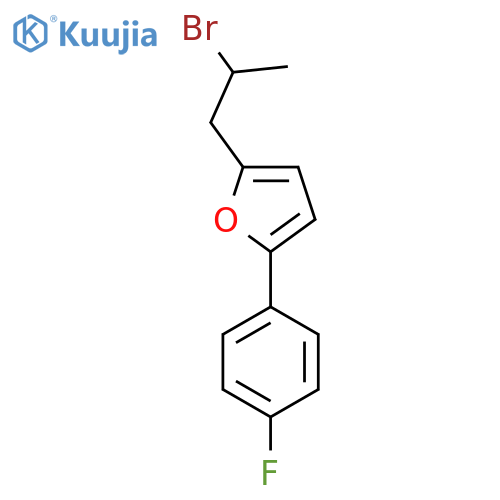 2-(2-Bromopropyl)-5-(4-fluorophenyl)furan structure