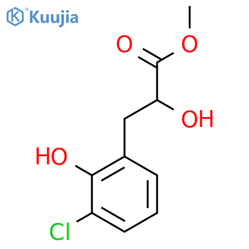 methyl 3-(3-chloro-2-hydroxyphenyl)-2-hydroxypropanoate structure