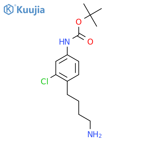 tert-butyl N-4-(4-aminobutyl)-3-chlorophenylcarbamate structure
