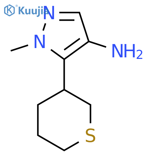 1-methyl-5-(thian-3-yl)-1H-pyrazol-4-amine structure