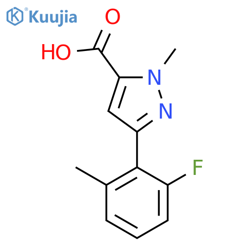 3-(2-fluoro-6-methylphenyl)-1-methyl-1H-pyrazole-5-carboxylic acid structure