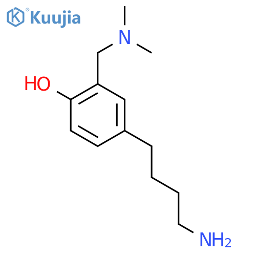 4-(4-aminobutyl)-2-(dimethylamino)methylphenol structure