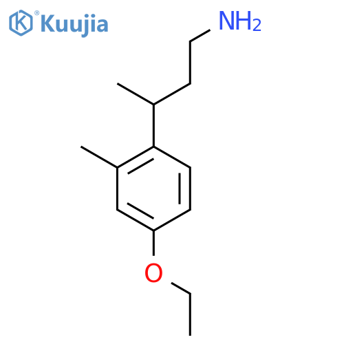 3-(4-ethoxy-2-methylphenyl)butan-1-amine structure