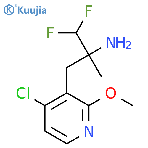 3-(4-chloro-2-methoxypyridin-3-yl)-1,1-difluoro-2-methylpropan-2-amine structure