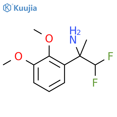 2-(2,3-dimethoxyphenyl)-1,1-difluoropropan-2-amine structure