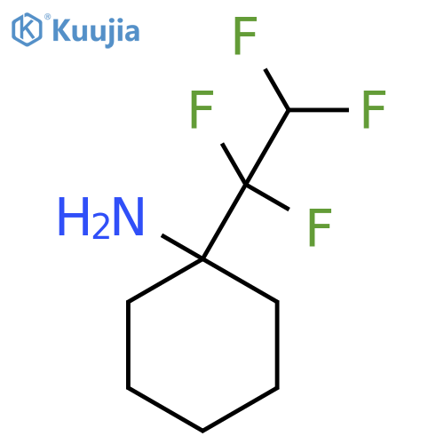 1-(1,1,2,2-tetrafluoroethyl)cyclohexan-1-amine structure