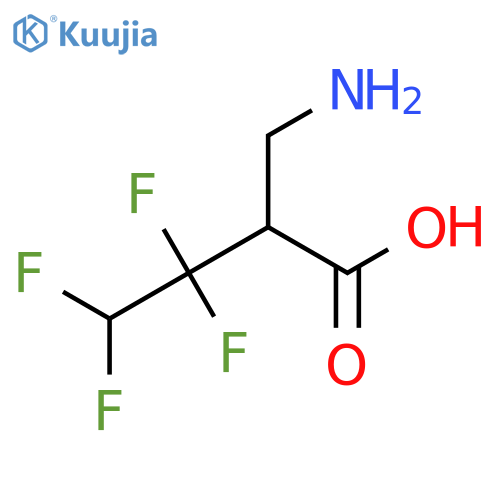 2-(aminomethyl)-3,3,4,4-tetrafluorobutanoic acid structure
