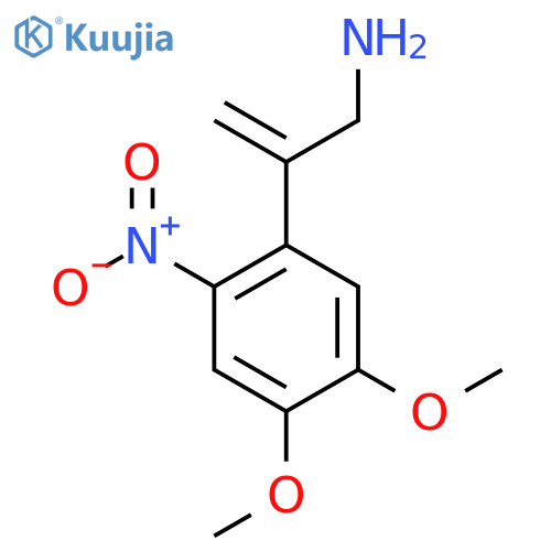 2-(4,5-dimethoxy-2-nitrophenyl)prop-2-en-1-amine structure