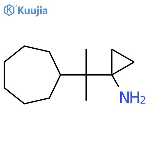 1-(2-cycloheptylpropan-2-yl)cyclopropan-1-amine structure