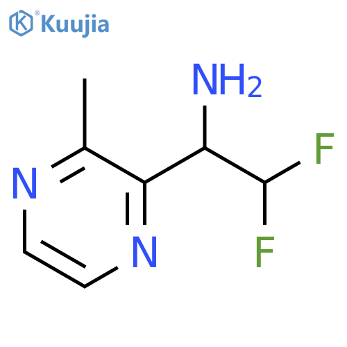 2,2-difluoro-1-(3-methylpyrazin-2-yl)ethan-1-amine structure
