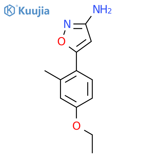 5-(4-ethoxy-2-methylphenyl)-1,2-oxazol-3-amine structure