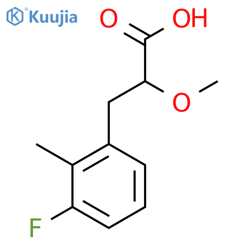 3-(3-fluoro-2-methylphenyl)-2-methoxypropanoic acid structure
