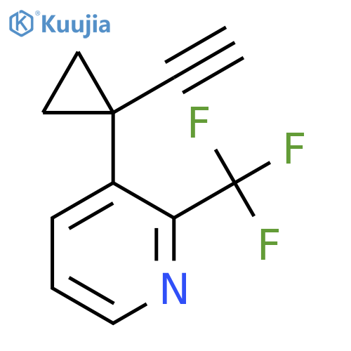 3-(1-ethynylcyclopropyl)-2-(trifluoromethyl)pyridine structure