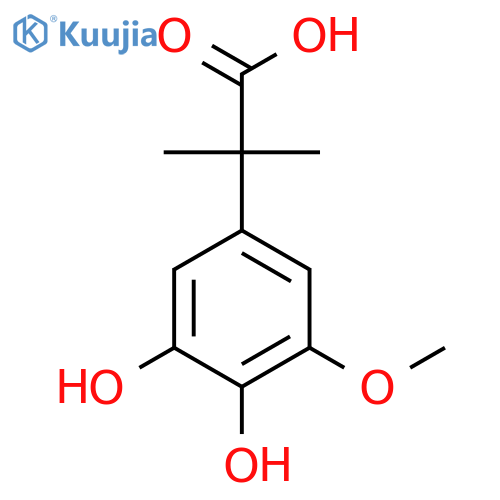 2-(3,4-Dihydroxy-5-methoxyphenyl)-2-methylpropanoic acid structure