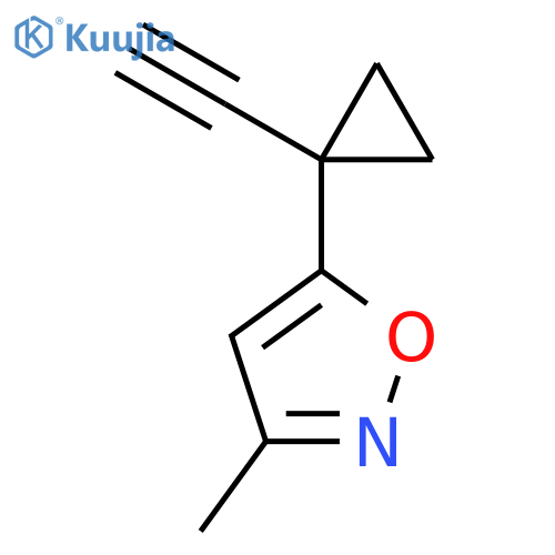 5-(1-ethynylcyclopropyl)-3-methyl-1,2-oxazole structure