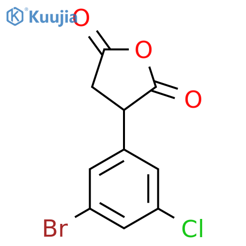 3-(3-bromo-5-chlorophenyl)oxolane-2,5-dione structure