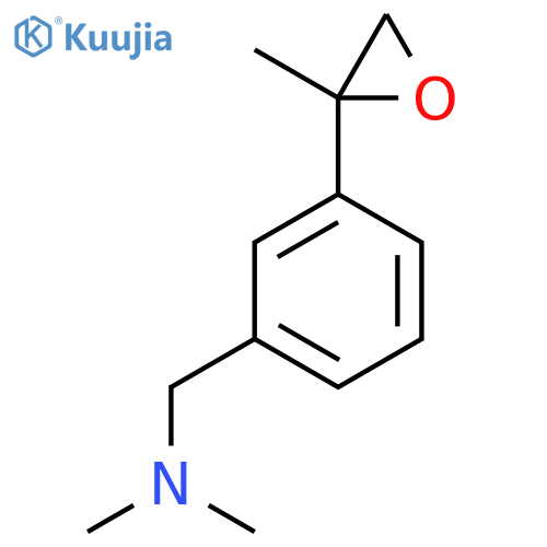 dimethyl({3-(2-methyloxiran-2-yl)phenylmethyl})amine structure