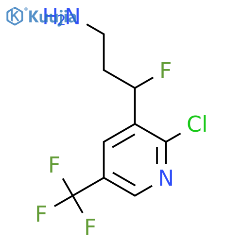3-2-chloro-5-(trifluoromethyl)pyridin-3-yl-3-fluoropropan-1-amine structure