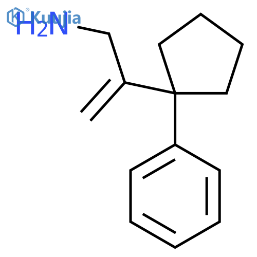 2-(1-phenylcyclopentyl)prop-2-en-1-amine structure