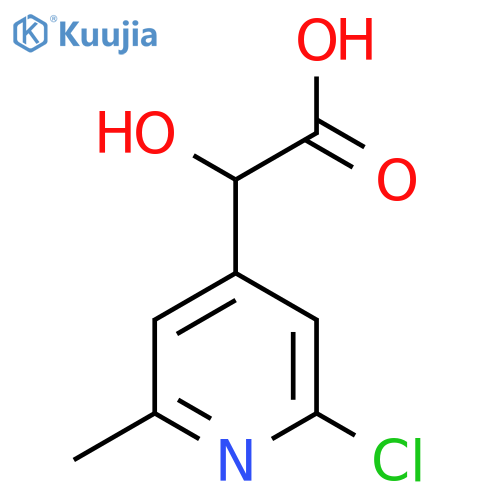 2-(2-chloro-6-methylpyridin-4-yl)-2-hydroxyacetic acid structure