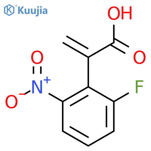 2-(2-fluoro-6-nitrophenyl)prop-2-enoic acid structure