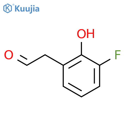 2-(3-fluoro-2-hydroxyphenyl)acetaldehyde structure