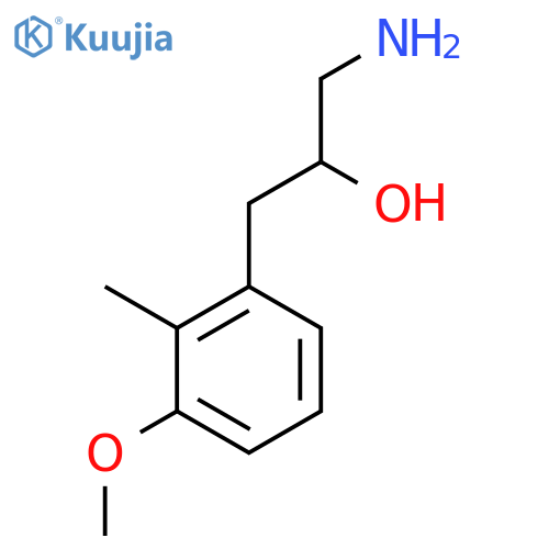 1-amino-3-(3-methoxy-2-methylphenyl)propan-2-ol structure