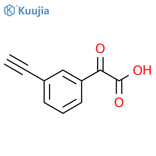 2-(3-ethynylphenyl)-2-oxoacetic acid structure