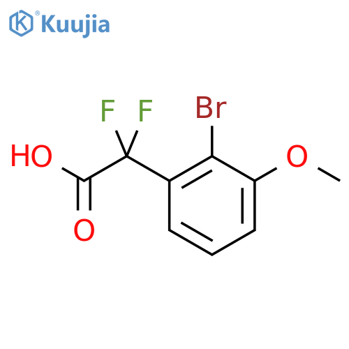 2-(2-bromo-3-methoxyphenyl)-2,2-difluoroacetic acid structure