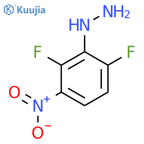(2,6-difluoro-3-nitrophenyl)hydrazine structure