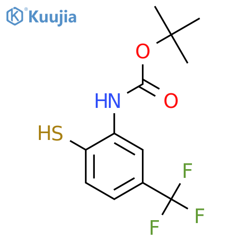 tert-butyl N-2-sulfanyl-5-(trifluoromethyl)phenylcarbamate structure