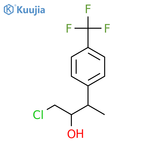 1-chloro-3-4-(trifluoromethyl)phenylbutan-2-ol structure