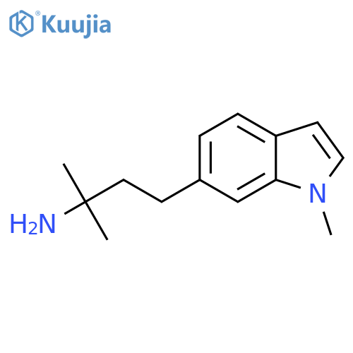 2-methyl-4-(1-methyl-1H-indol-6-yl)butan-2-amine structure