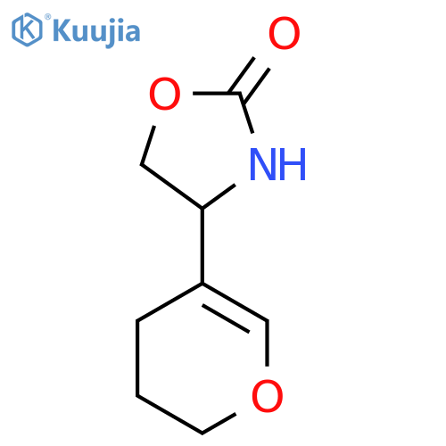 4-(3,4-dihydro-2H-pyran-5-yl)-1,3-oxazolidin-2-one structure