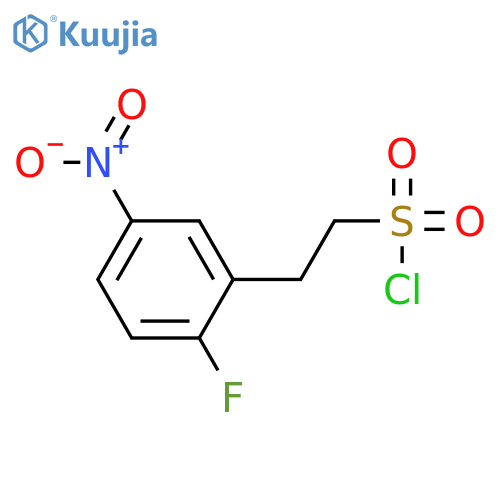 2-(2-fluoro-5-nitrophenyl)ethane-1-sulfonyl chloride structure
