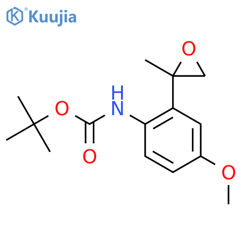tert-butyl N-4-methoxy-2-(2-methyloxiran-2-yl)phenylcarbamate structure