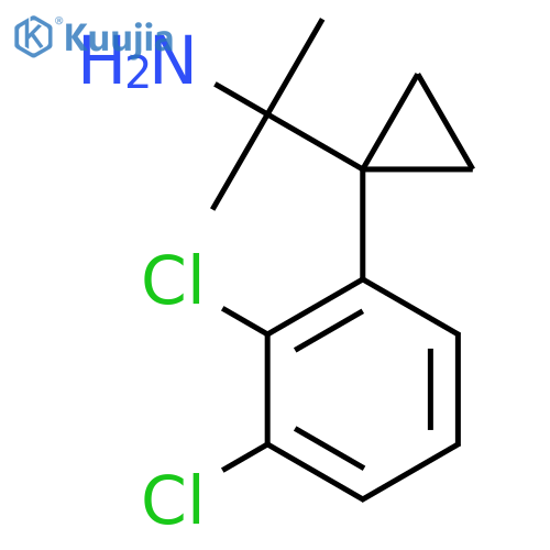 2-1-(2,3-dichlorophenyl)cyclopropylpropan-2-amine structure