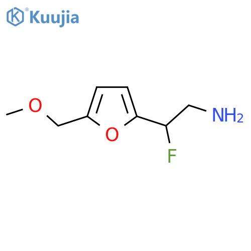 2-fluoro-2-5-(methoxymethyl)furan-2-ylethan-1-amine structure